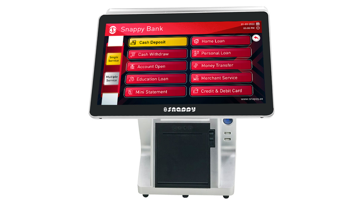 Snappy 14-inch Ticket Dispenser Display for Interactive Use model-SG124-2