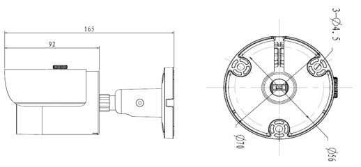 1.3mp-mini-bullet-dimension