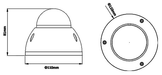IR Mini Dome - IP-MD103FC-US
