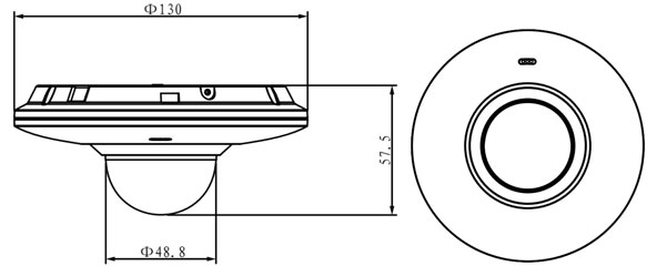 2mp Mini PT Dome dimension