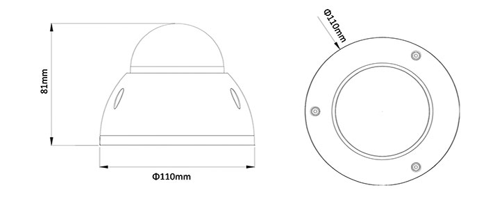 Mini Dome IR wifi camera