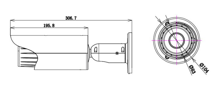 5mp Motorized Bullet Camera