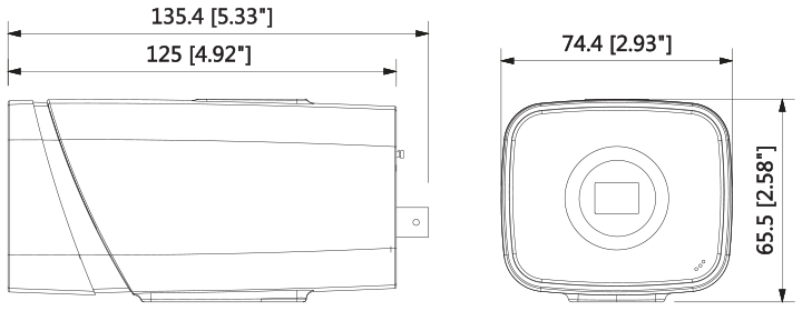 2mp Mini PT Dome dimension