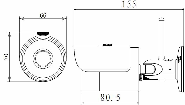 Small Bullet wifi camera