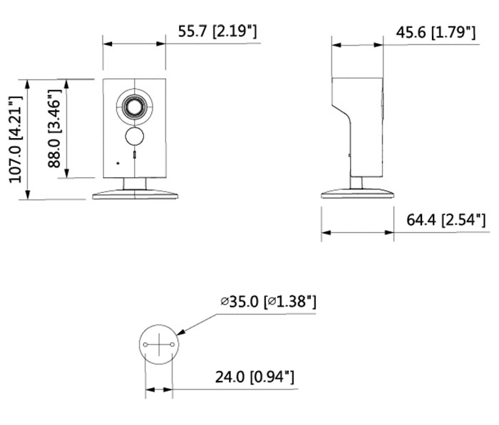 1.3mp- C series dimension