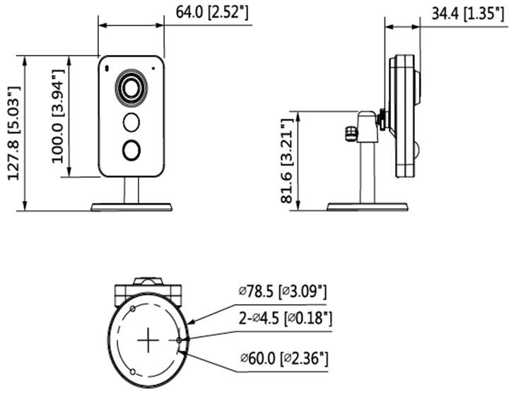 3 Megapixel K Series Dual Band Wi-Fi Network Camera - IP-C3FC-WS