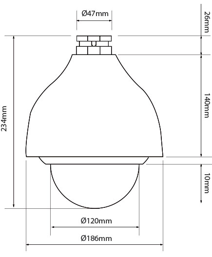 2 Megapixel Full HD 12x Mini PTZ Dome Network Camera