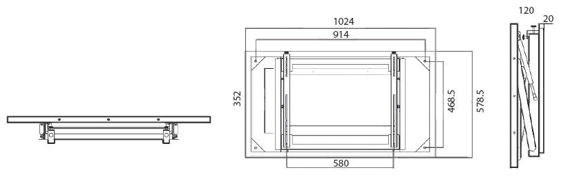 Videowall-bracket