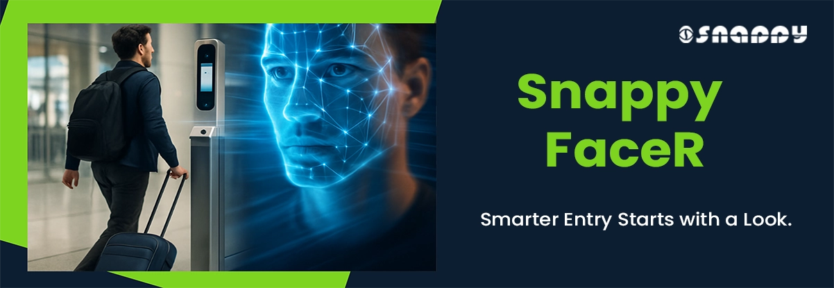 Fast and secure AI facial recognition technology for contactless access control in airports and buildings.