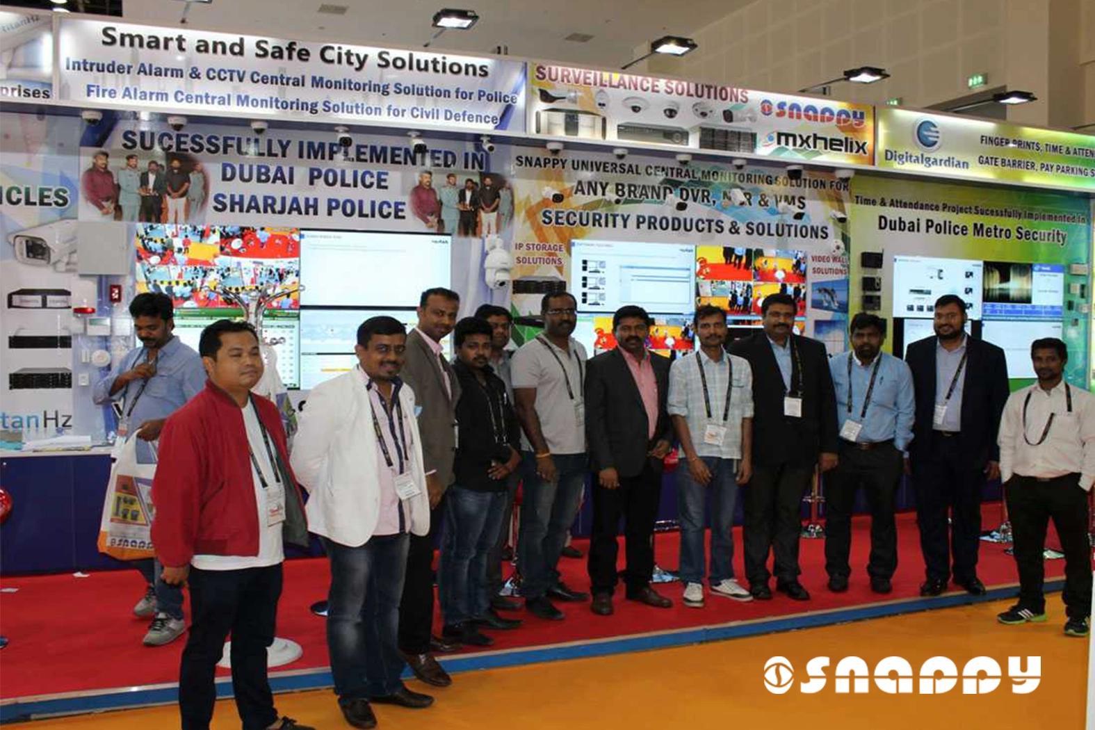 Snappy at INTERSEC-2016 – Presenting cutting-edge security technologies at Dubai International Convention and Exhibition Centre.