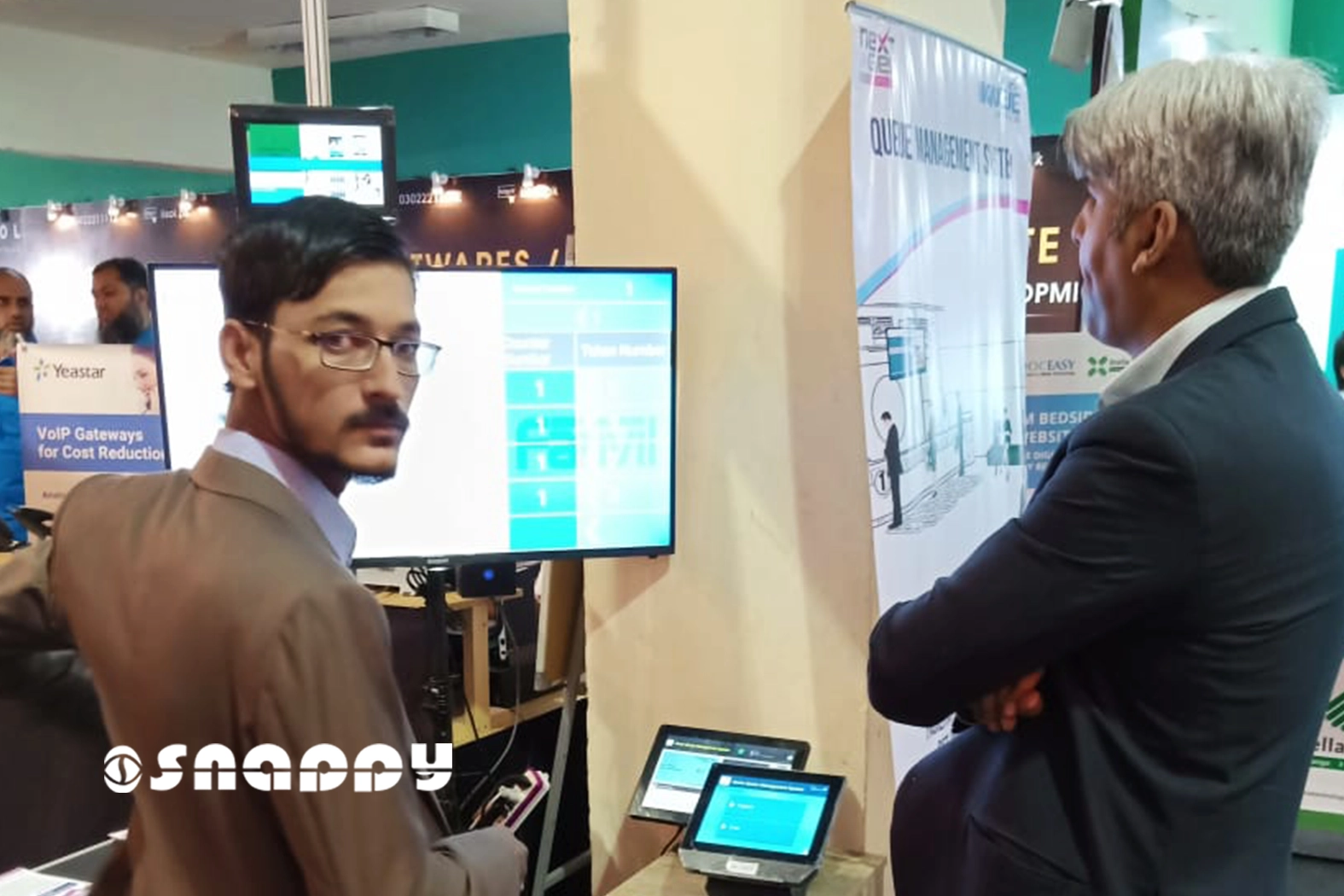 Live product demonstration by Snappy at ITCN Asia 2019, Karachi Expo Center.