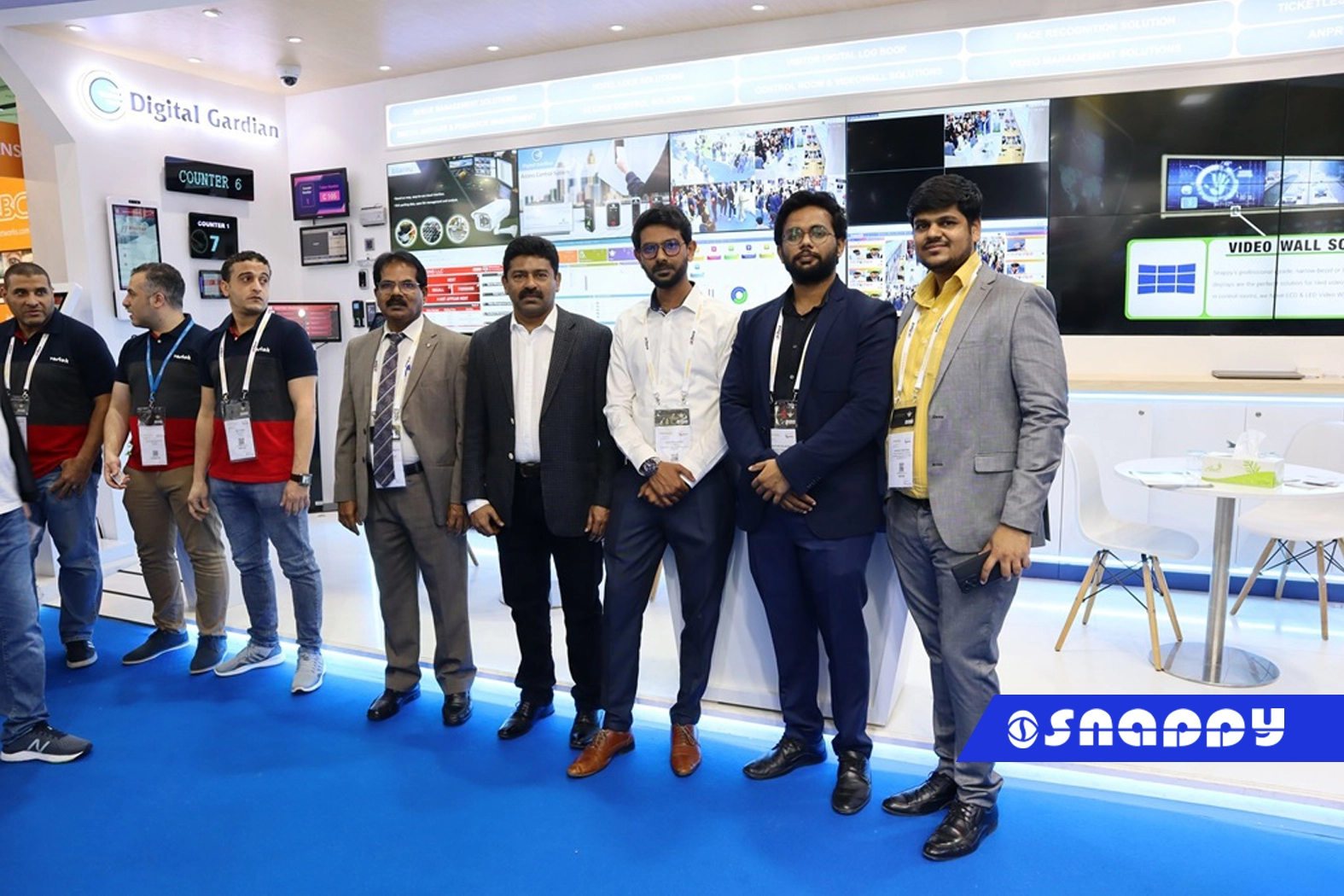 Snappy VMS showcased at INTERSEC 2023 in Dubai, demonstrating advanced security solutions