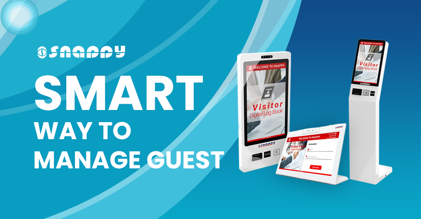 Snappy smart visitor management system with interactive digital log book kiosks